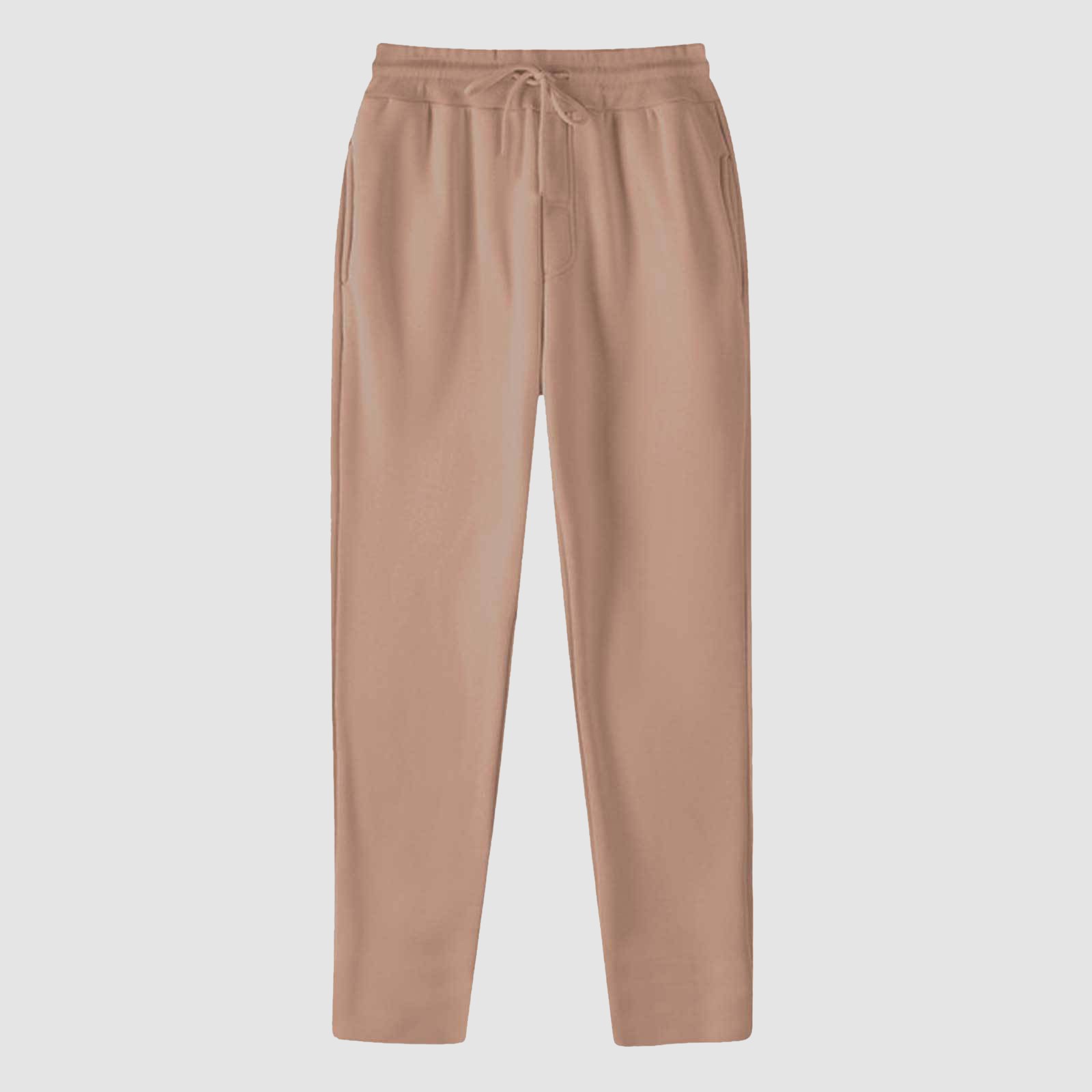 thumbnail image 4 of Pantalones deportivos anchos con forro polar para mujer: pantalones de yoga de cintura alta con bolsillos, cintura elástica fruncida para entrenamientos informales, 4 of 4